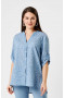 Блуза "Лина" 41108 (Синий принт)