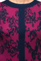 Платье "Олси" 1705032/2V (Розовый/синий узор)