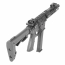 Страйкбольный пистолет-пулемет (King Arms) TWS 9mm SBR GBB (Black)